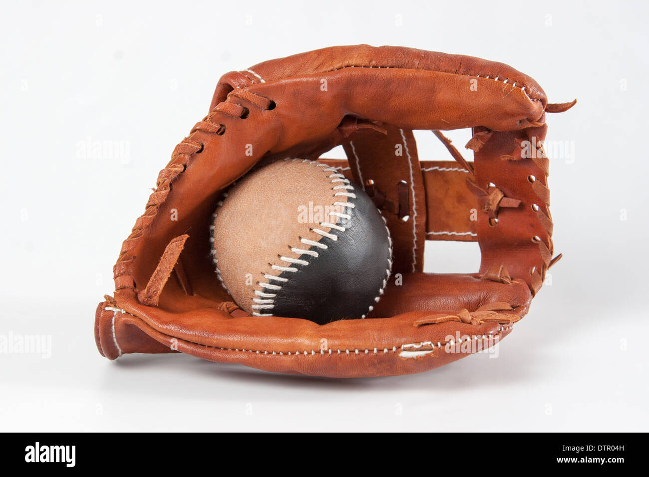 Baseball Glove with ball Stock Photo Alamy