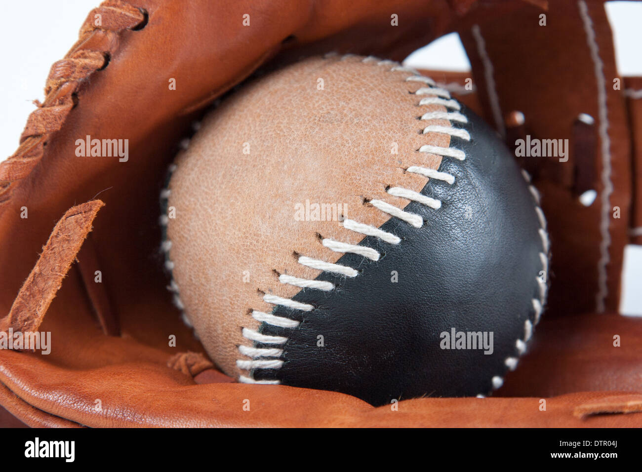 Baseball Glove with ball Stock Photo Alamy