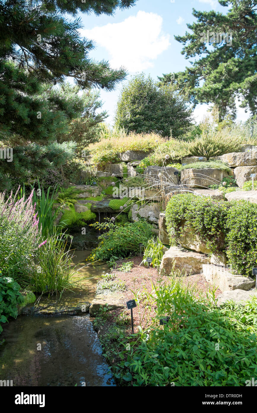 The Rock Garden at Kew Royal Botanic Gardens, England Stock Photo