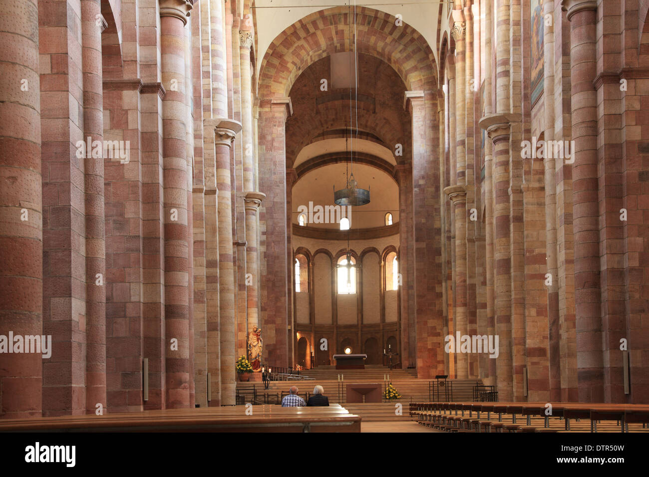 Germany, Rhineland-Palatinate, Speyer, Speyer Dome interior, UNESCO World Heritage Stock Photo