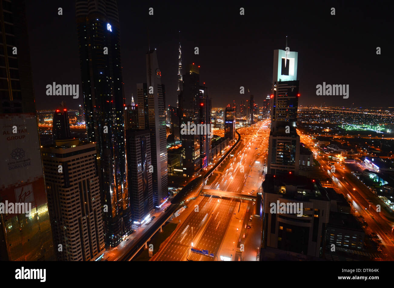 View from the Level 43 rooftop bar at Four Points Sheraton in Dubai