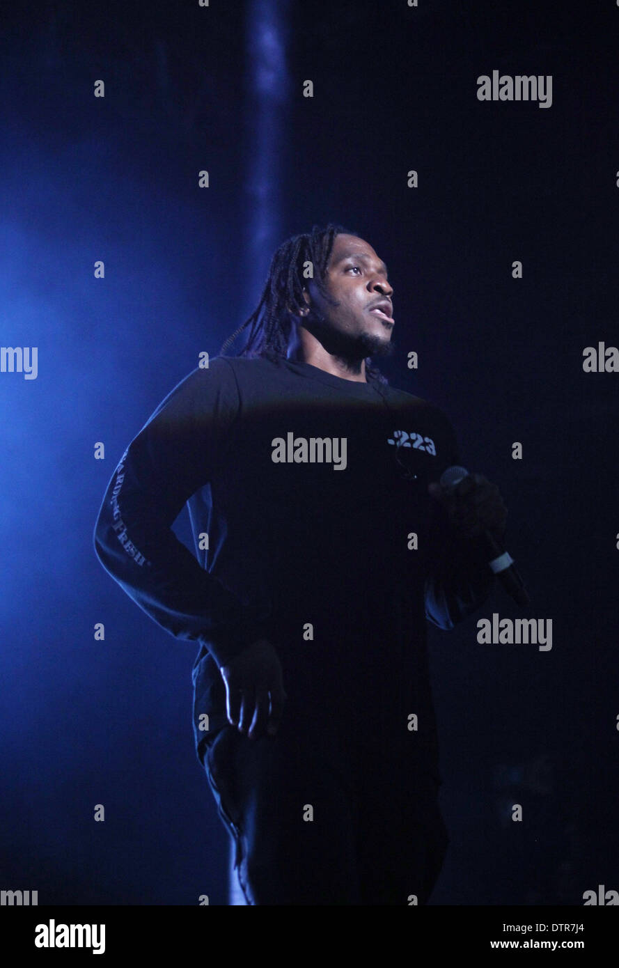 Pusha Rapper Las Vegas, Nevada, USA. 22nd Feb, 2014. Rapper Pusha T performs live at ...