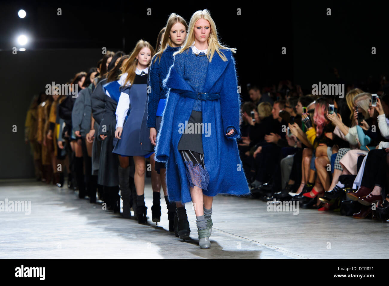 A model wears a design created by Topshop Unique during London Stock Photo  - Alamy