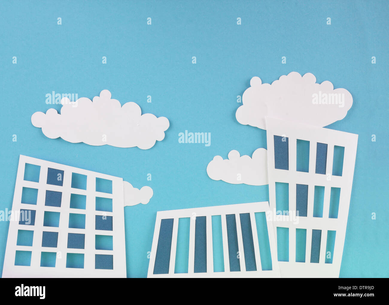 Paper Abstract Building Abstract paper buildings, urban city life concept Stock Photo - Alamy