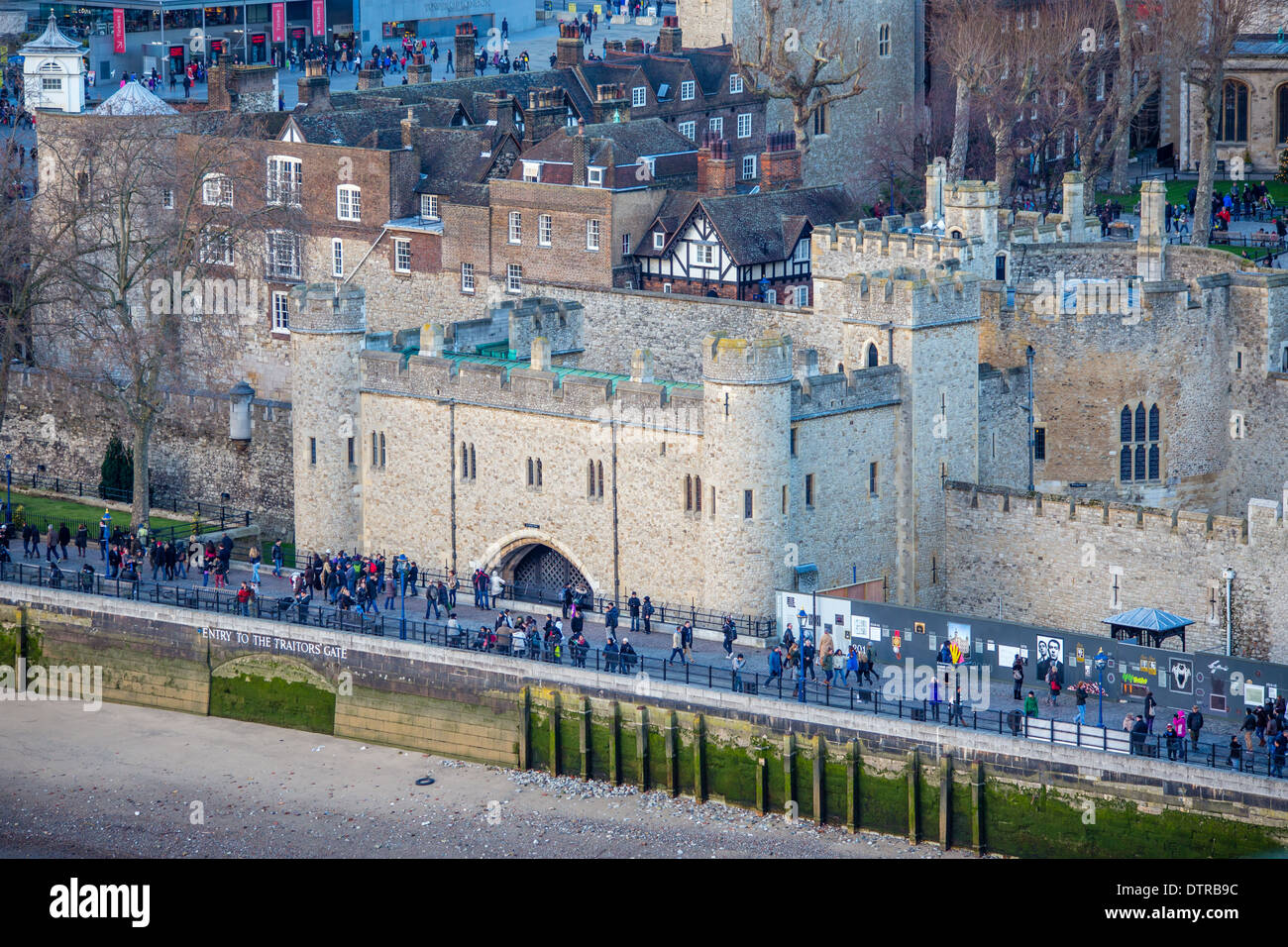St Thomass tower, traitors gate, in the Tower of London Stock Photo