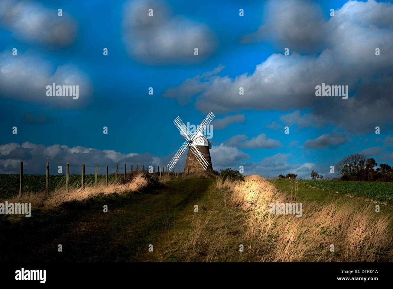 The Halnaker Windmill, Halnaker, Chichester, West Sussex, England, Uk