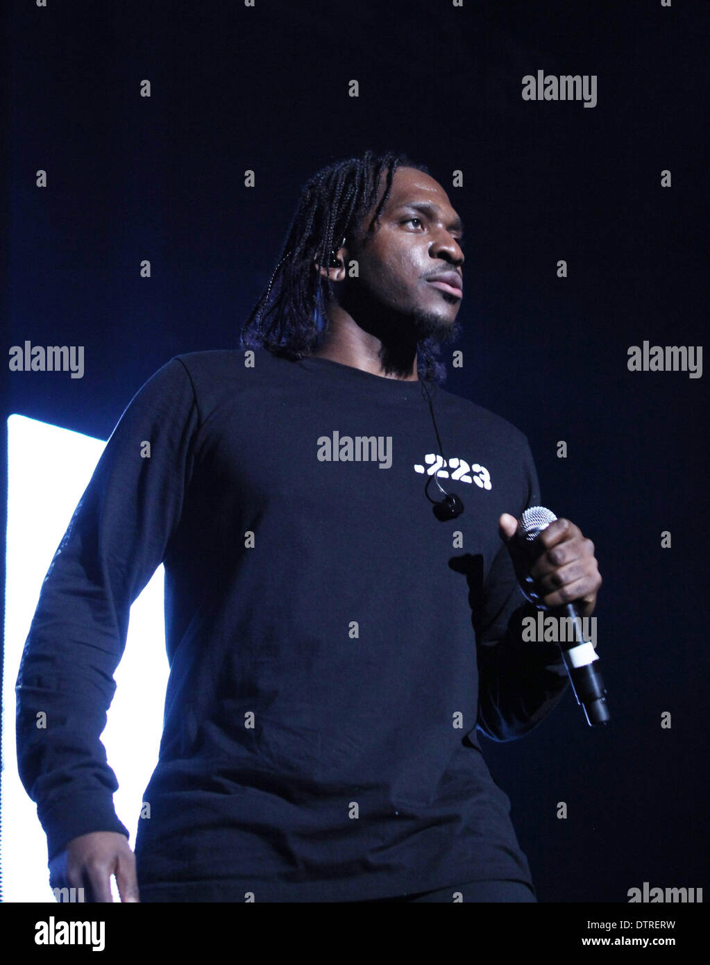 Pusha Rapper Las Vegas, Nevada, USA. 22nd Feb, 2014. Rapper Pusha T performs live at ...