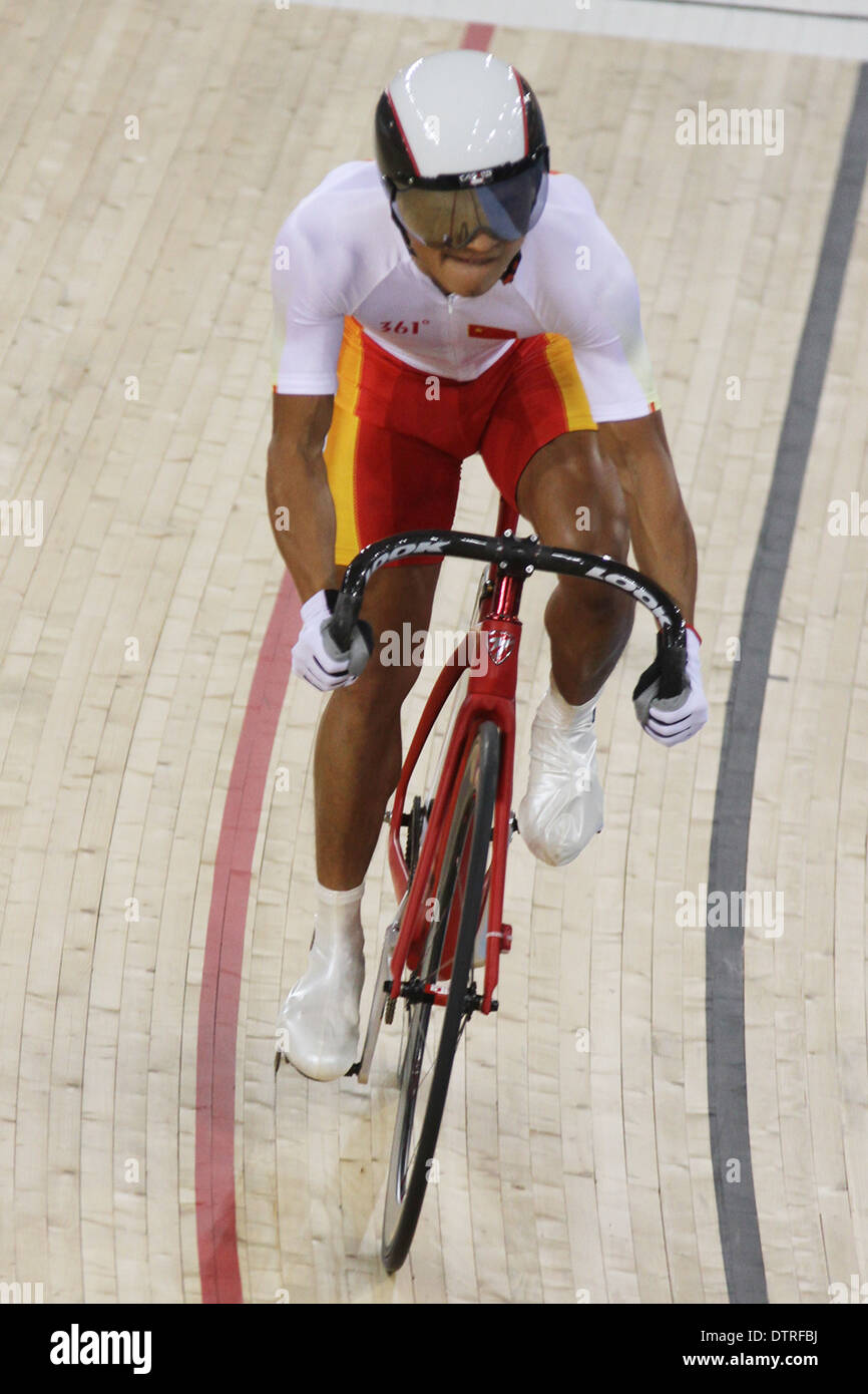 Hao XIE of China in Men's Individual C1-2-3 1km Time Trial at the London 2012 Paralympics Stock Photo