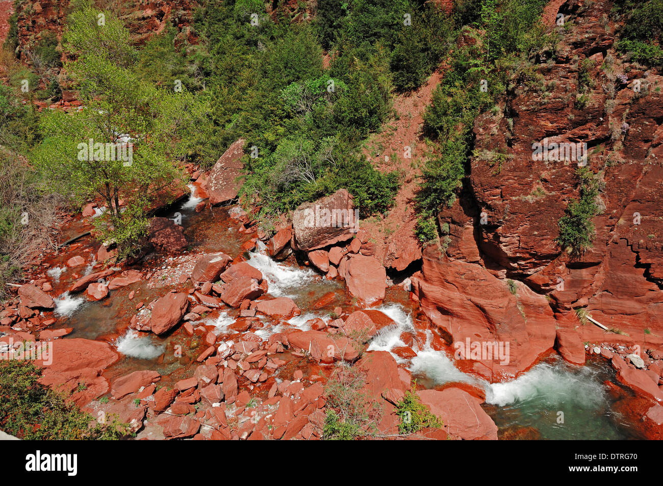 River at Gorges du Cians, Alpes-Maritimes, Provence-Alpes-Cote d'Azur, Southern France Stock Photo