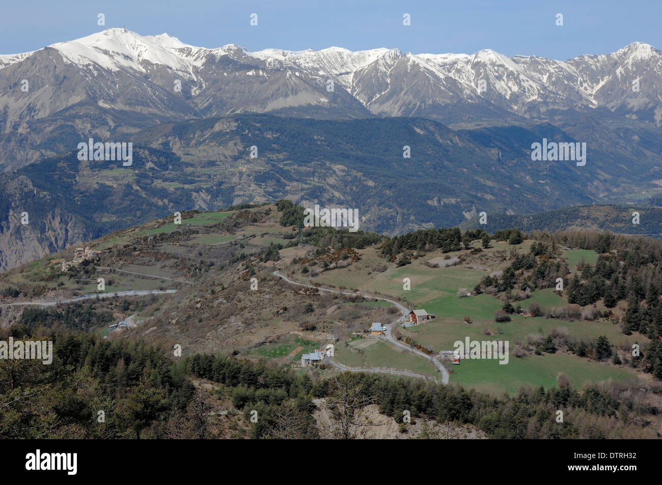 French alpes, Alpes-Maritimes, Provence-Alpes-Cote d'Azur, Southern France Stock Photo
