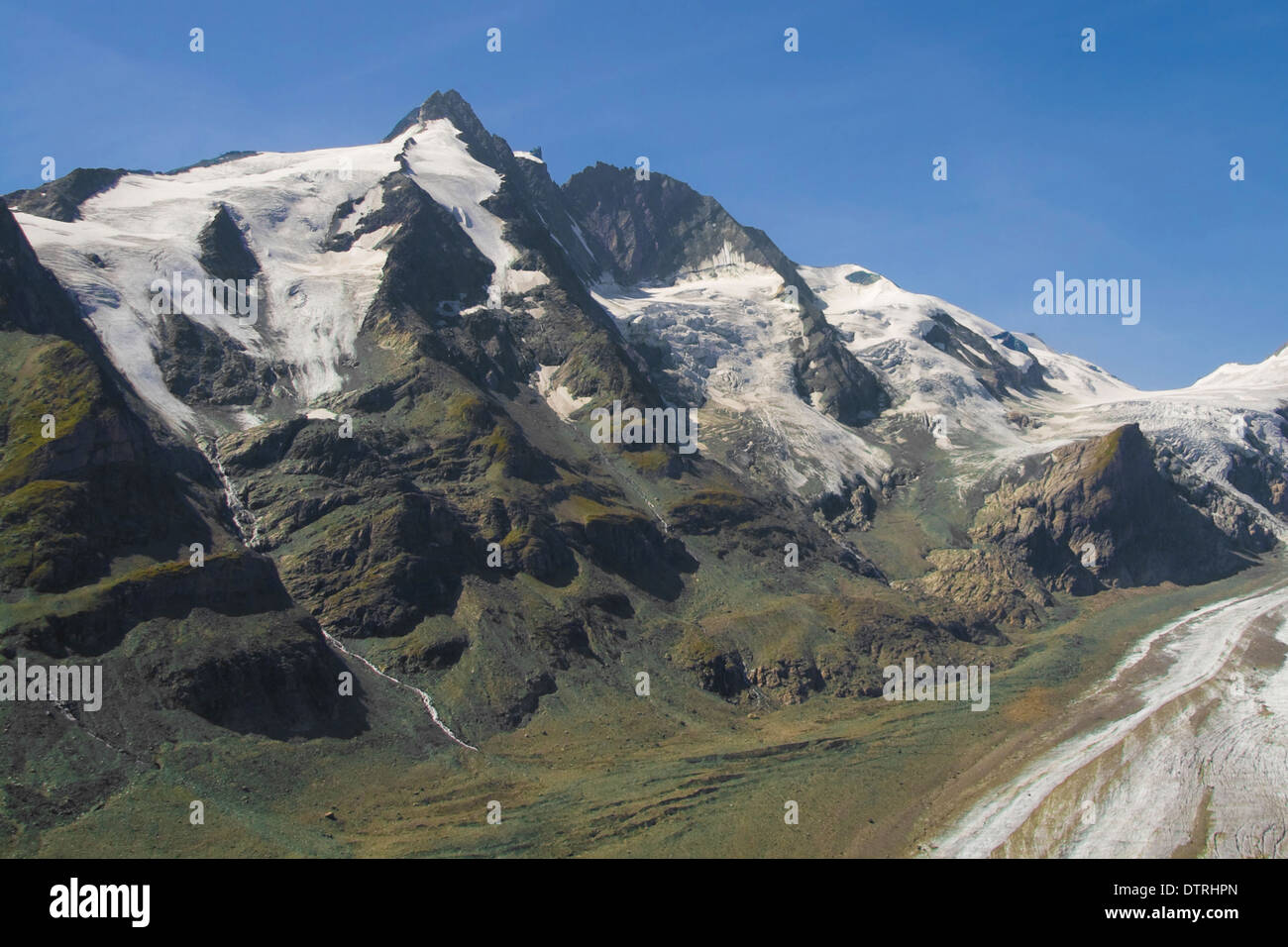 Grossglockner, the highest mountain of Austria and the second most prominent in the Alps. Stock Photo