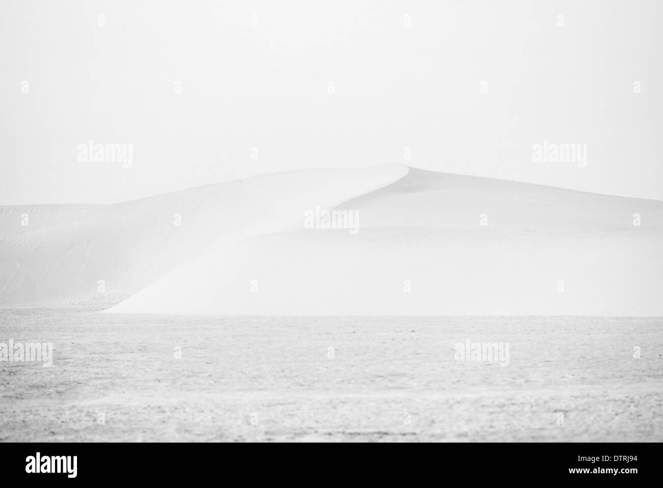 White sand dunes near Black and White Stock Photos & Images - Alamy