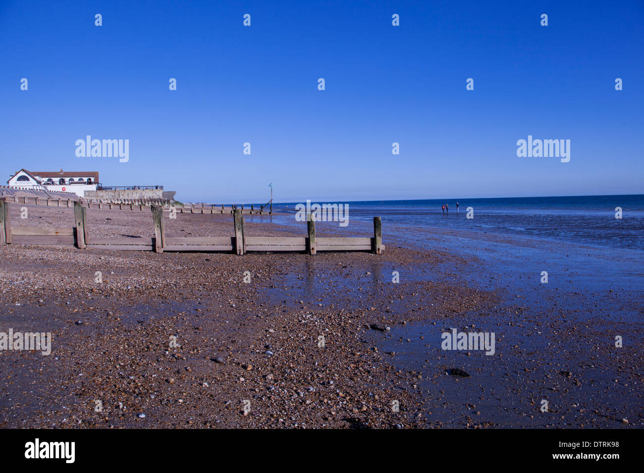 Hayling island beach defences hi-res stock photography and images - Alamy