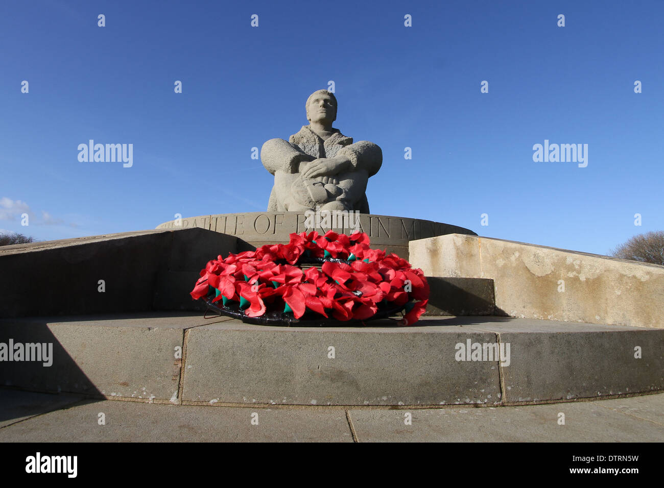 bob the squadron dog battle of britain memorial capel le ferne spitfire hurricane fighter pilots aces dover folkestone kent Stock Photo