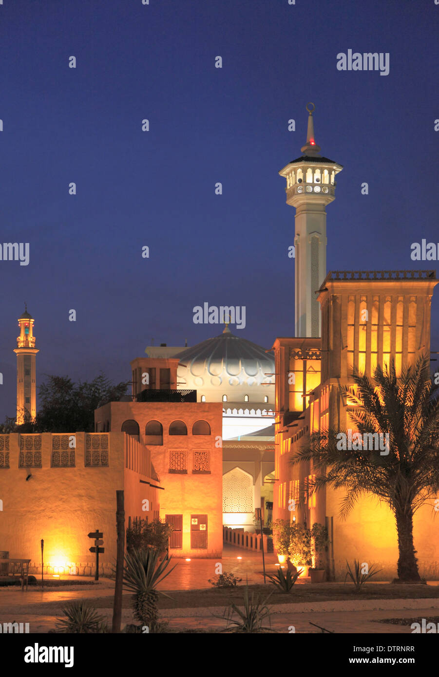 United Arab Emirates, Dubai, Bastakia Quarter, Ruler's Court, Stock Photo