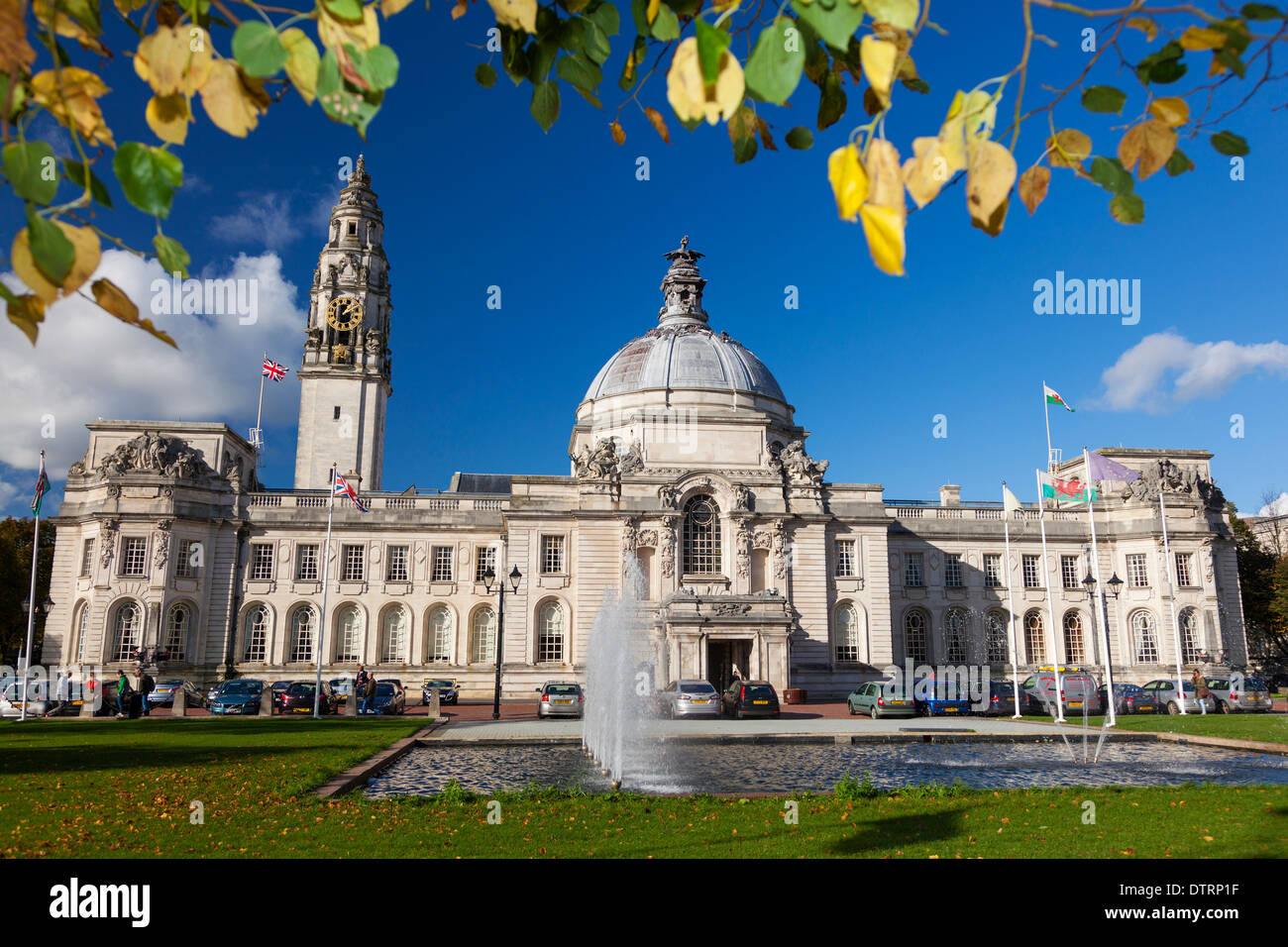 City Hall Cardiff Wales U.K Stock Photo Alamy