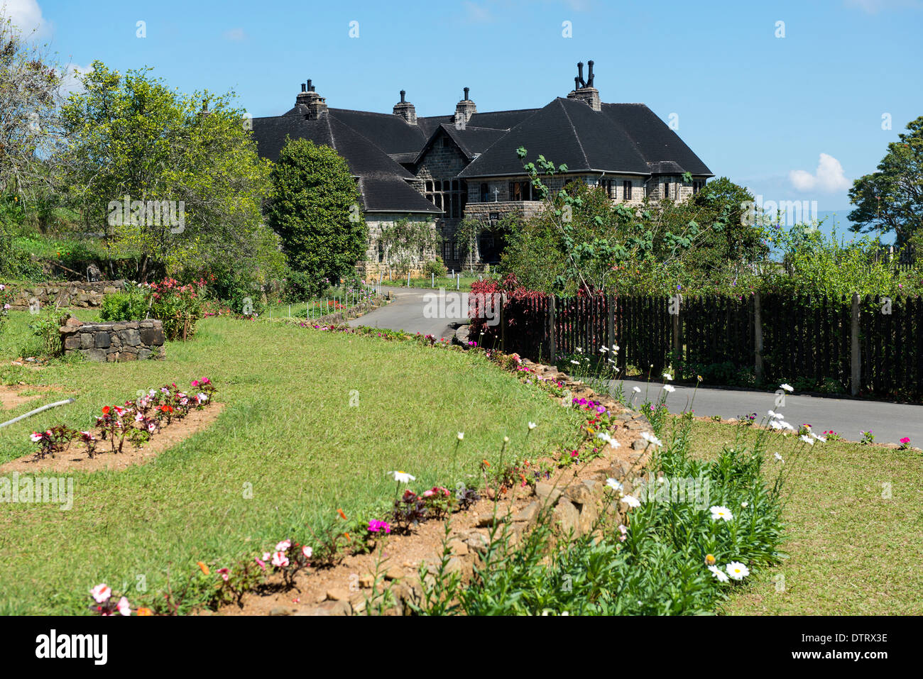 St. Benedicts Monastery also popularly known as Adisham bungalow in Haputale, Sri Lanka. Asia Stock Photo