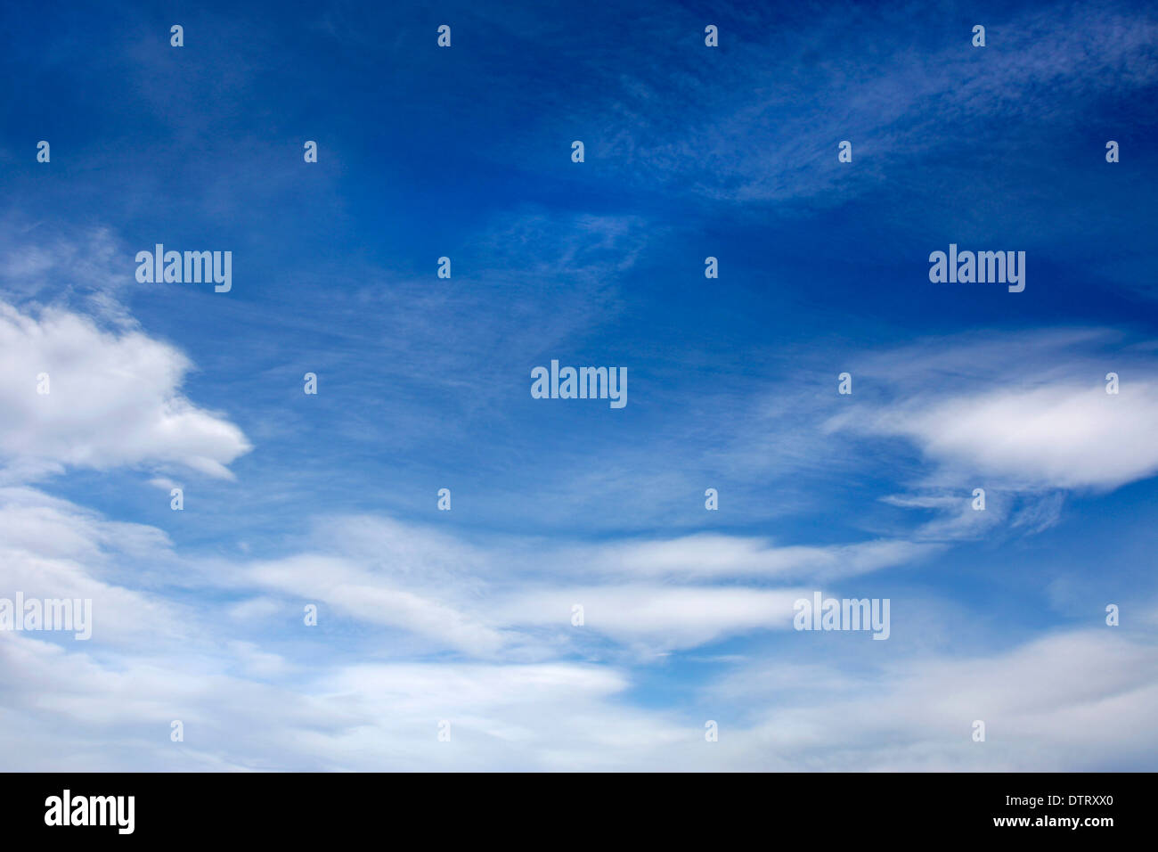 beautiful blue sky with puffy white clouds Stock Photo - Alamy