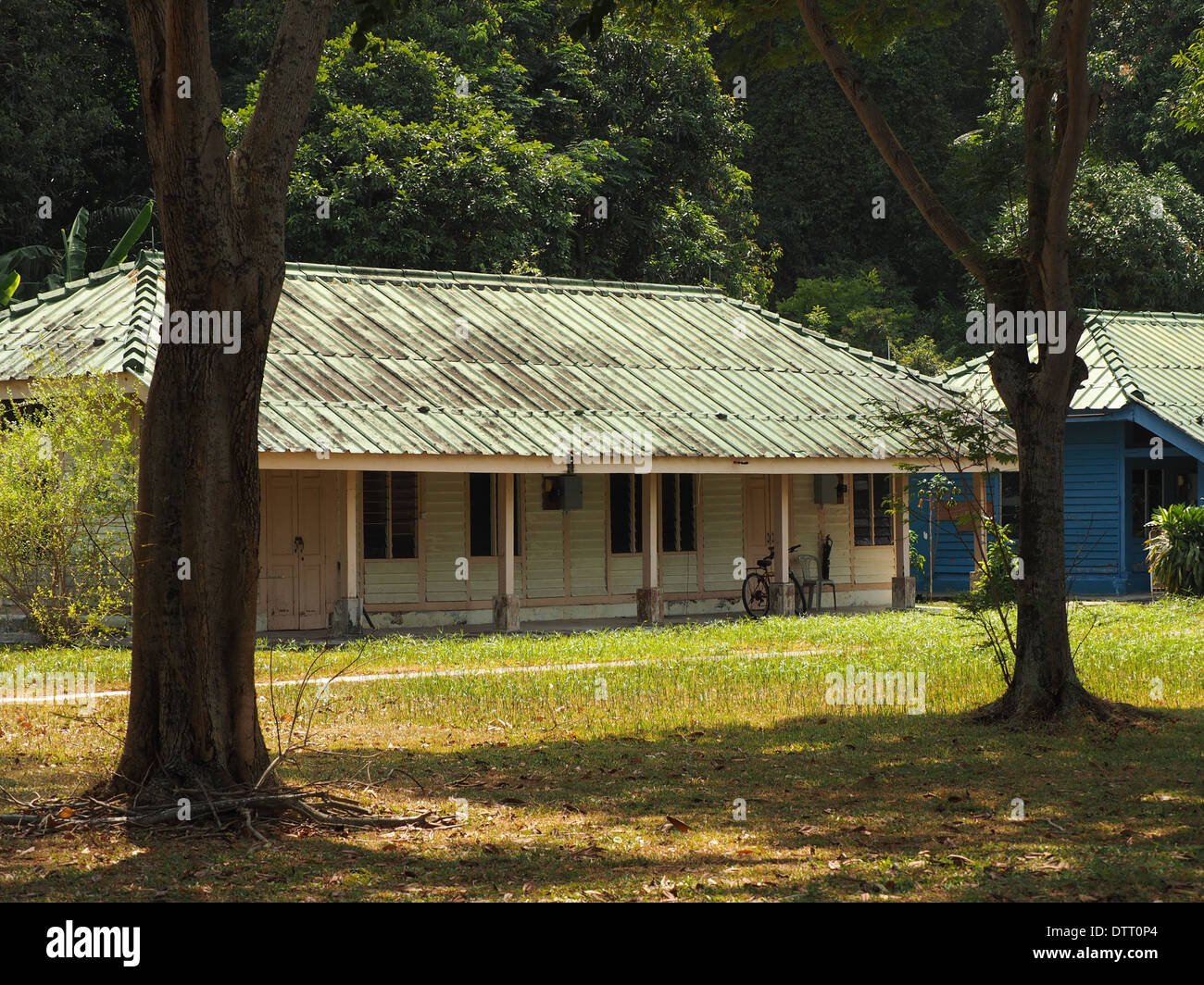 Old bungalows on St. John's island, Singapore, now serving as living
