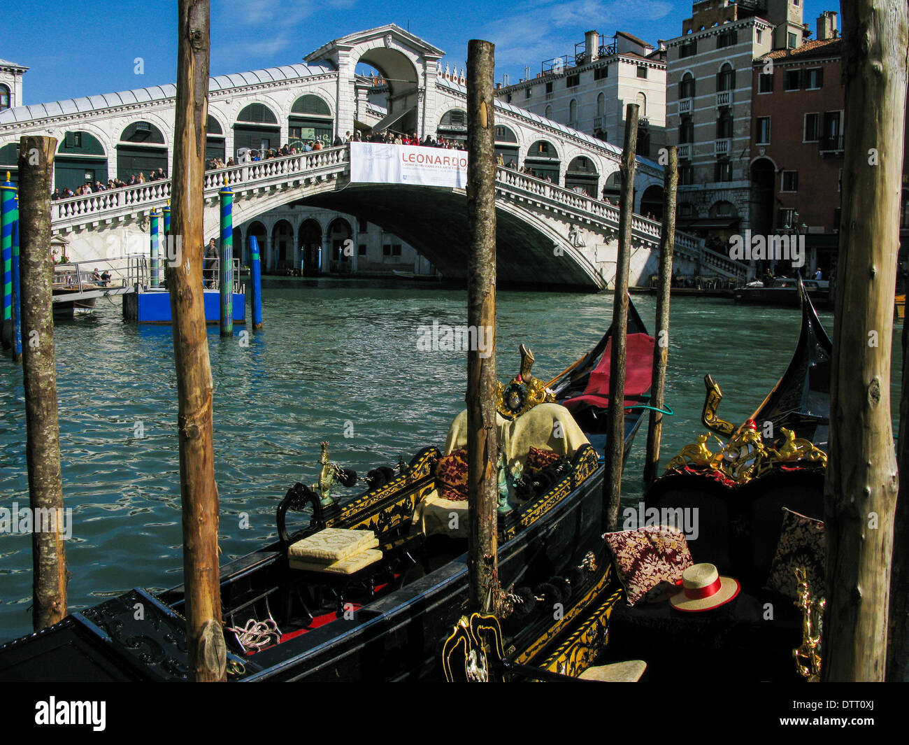 Rialto Bridge. Grand Canal. Venice. Veneto. Italy Stock Photo