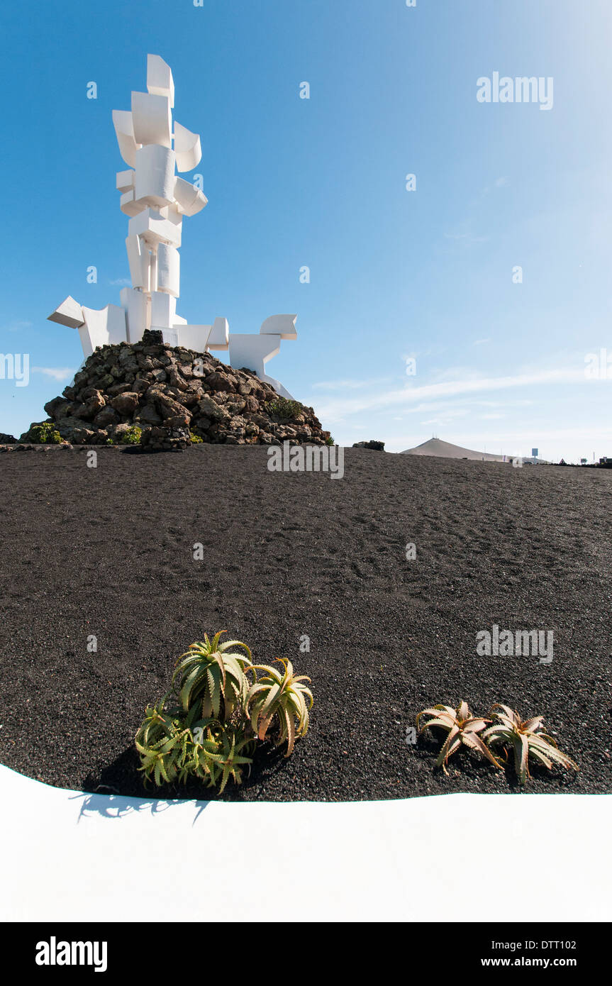 Spain, Canary Islands, Lanzarote: Monumento a la Fecundidad (Monument to Fertility) by César Manrique Stock Photo