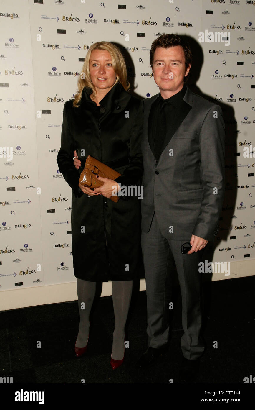 Pop singer Rick Astley and wife Lene attending the Cancer Research Charity  event in London Stock Photo - Alamy