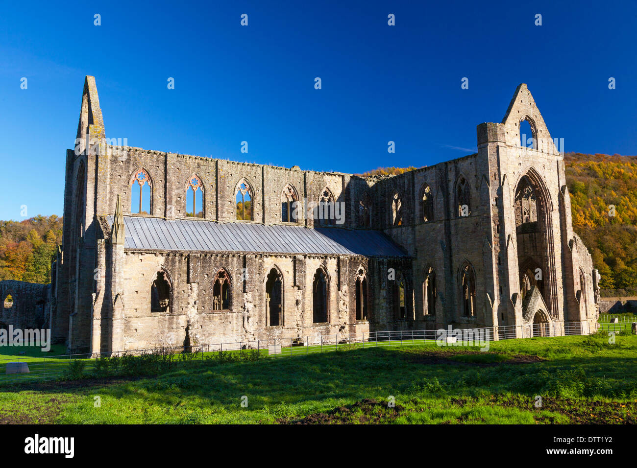 Tintern Tintern Abbey Wye Valley Monmouthshire Wales U.K Stock Photo - Alamy