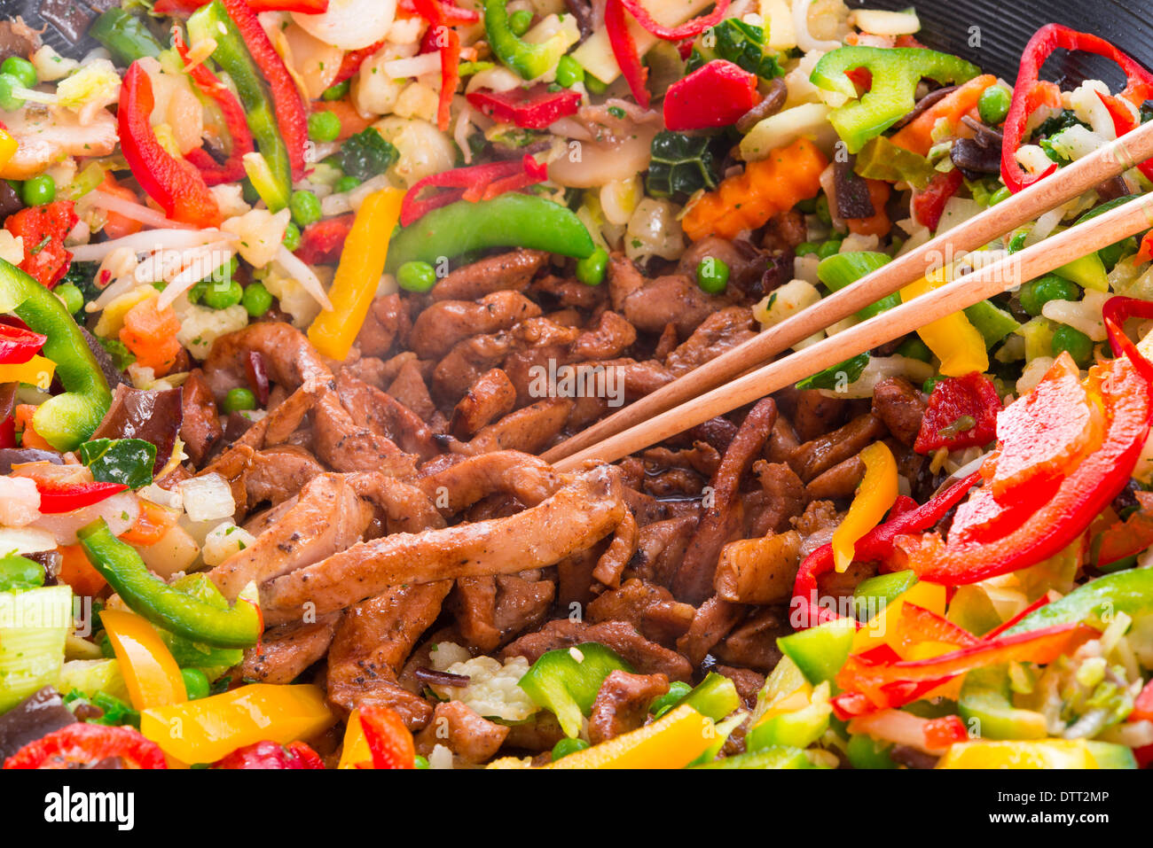 Wok frying pan Stock Photo Alamy