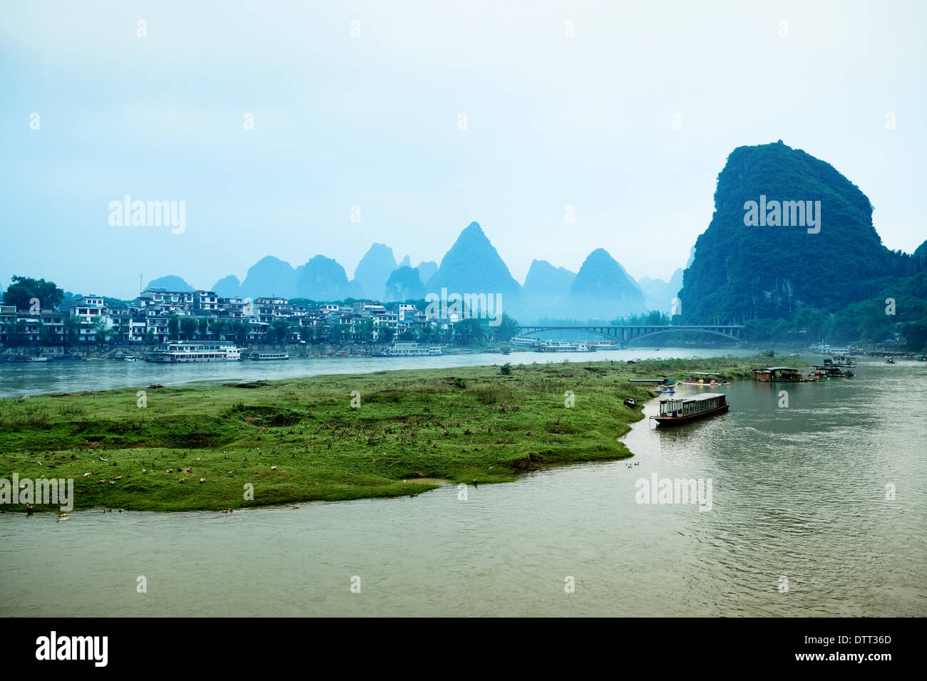 yangshuo scenery in guilin,China Stock Photo
