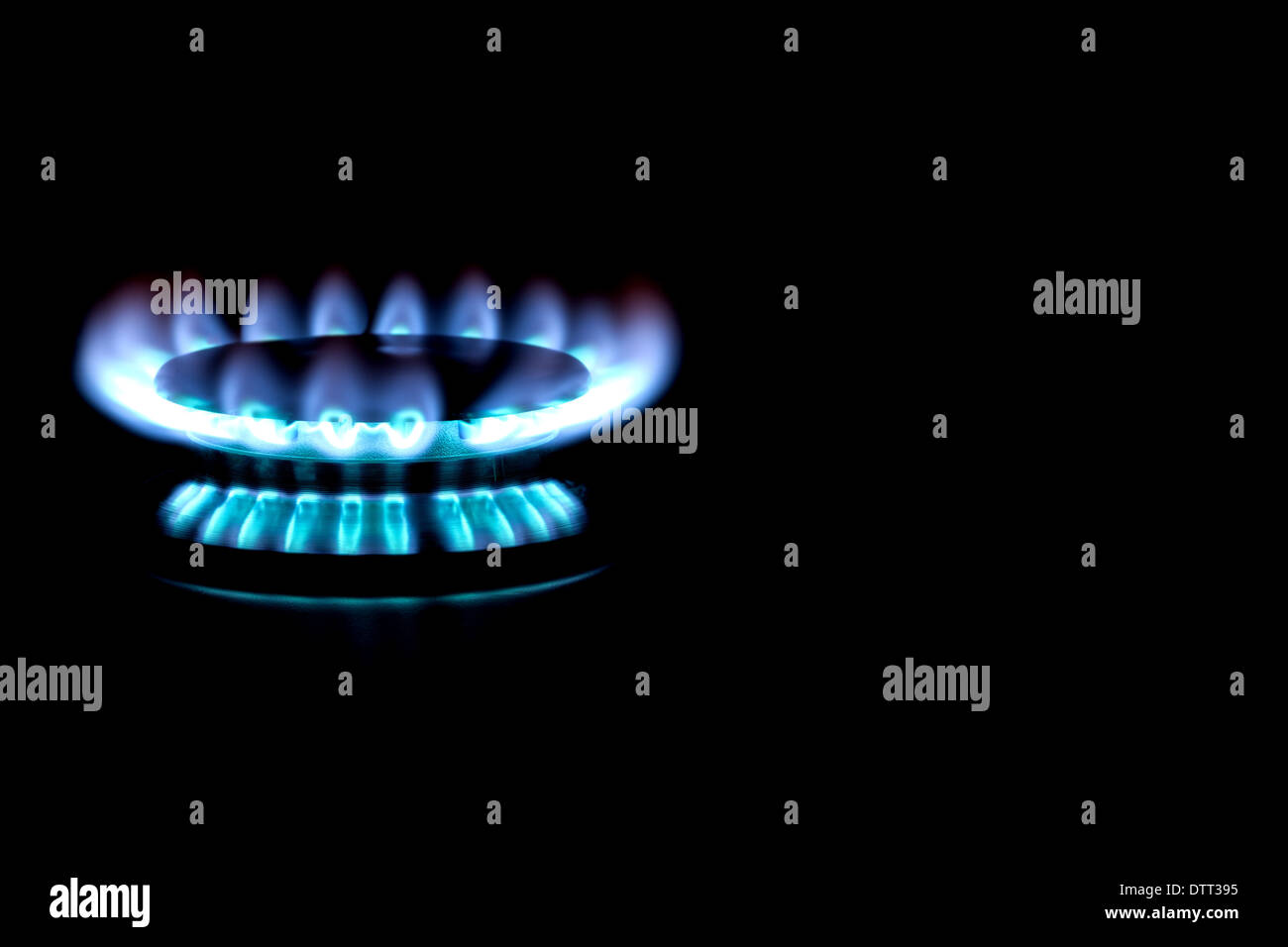 Natural Gas Stove Burner Stock Photo Alamy