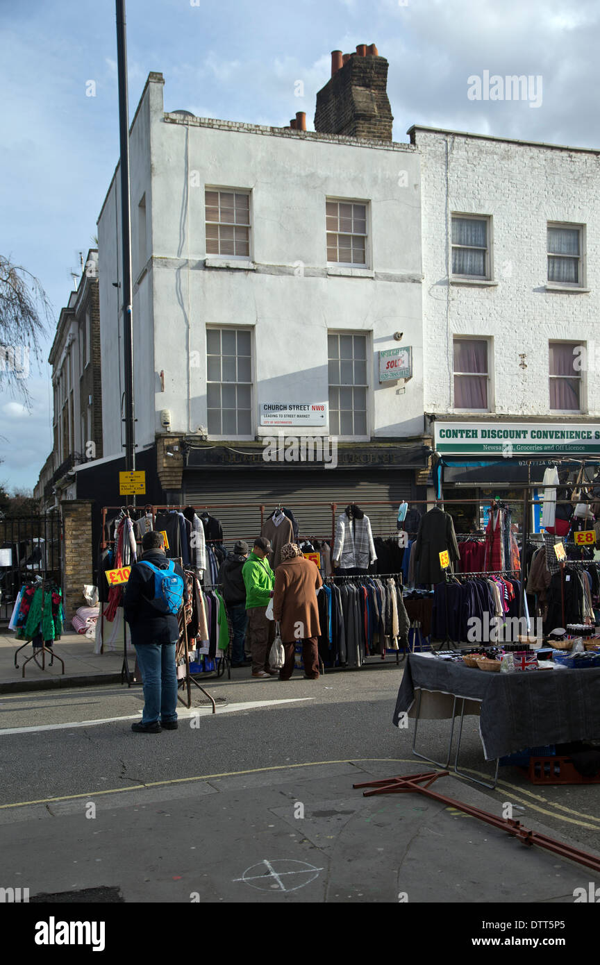 Church Street Market, London NW8, England, UK Stock Photo
