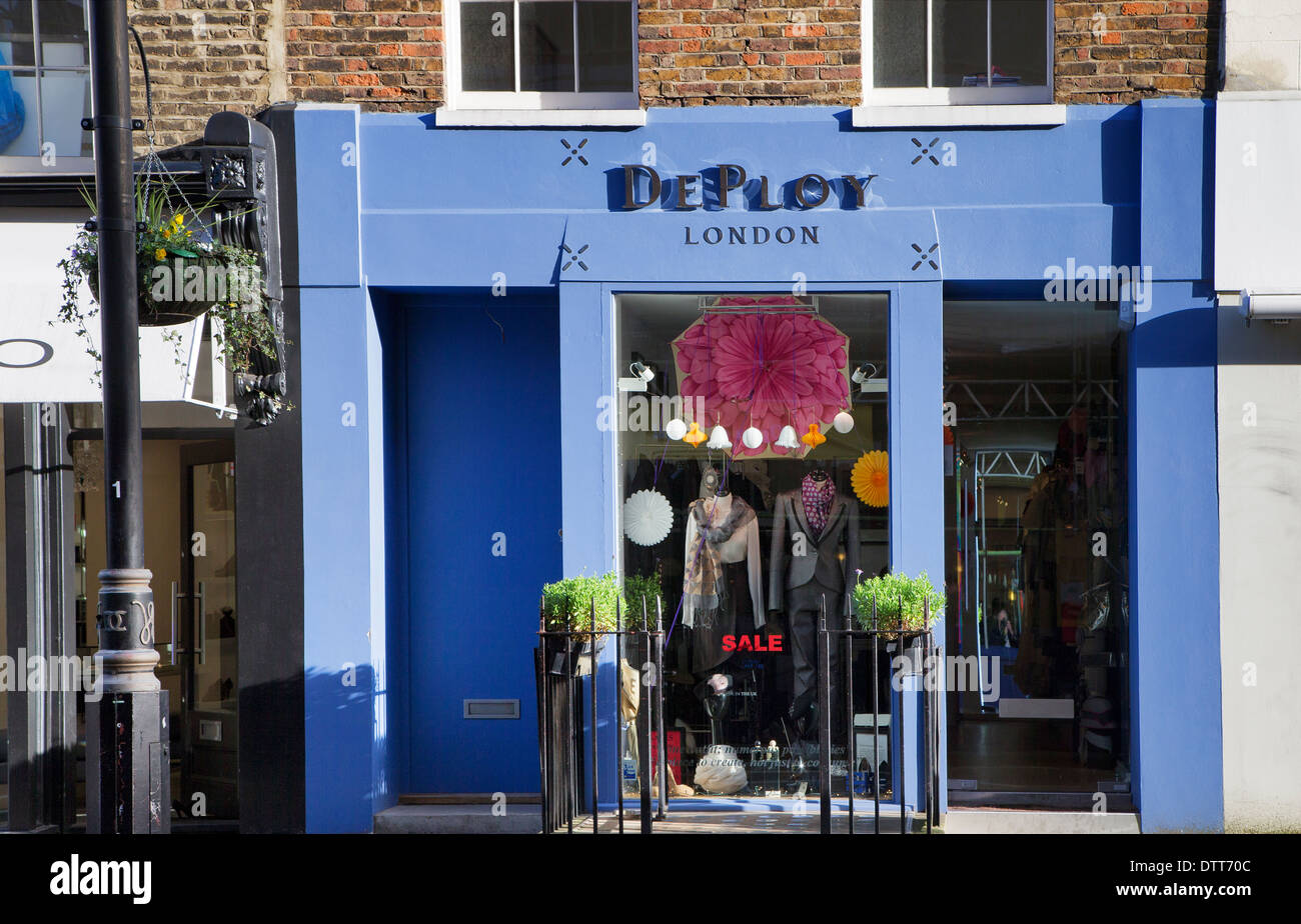 DePloy shop, Marylebone High Street, London, England, UK, Europe Stock Photo