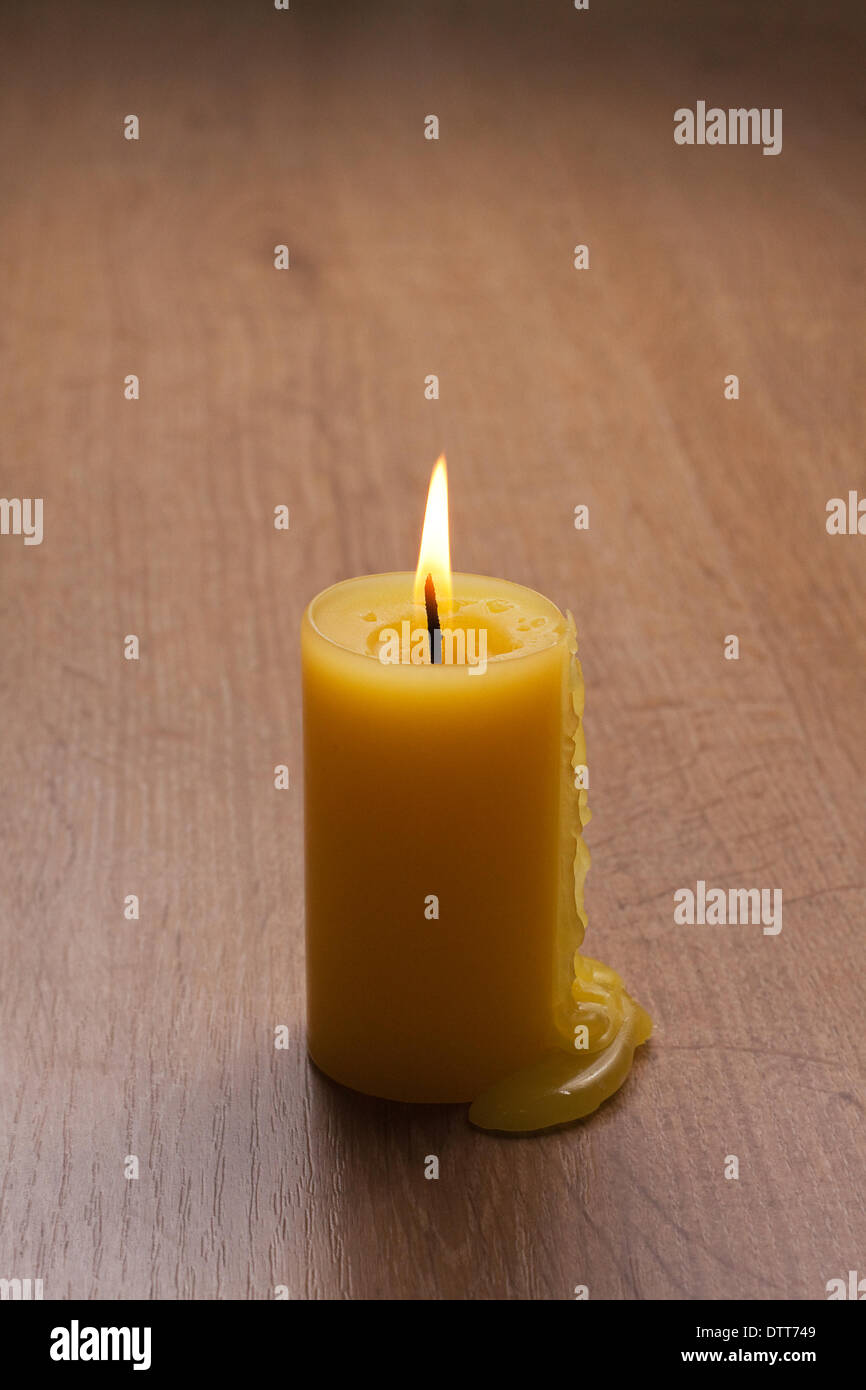 Burning candle table burning hires stock photography and images Alamy