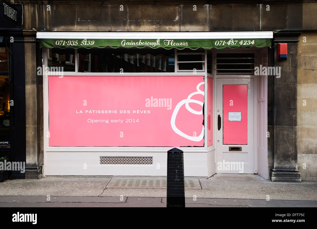 New French Patisserie - opening soon (now open) , Marylebone High Street, London, England, UK, Europe Stock Photo