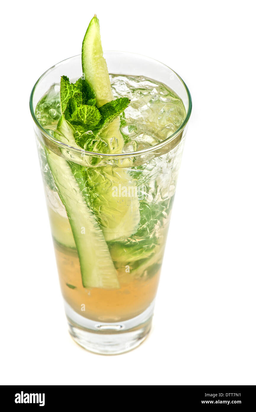 cocktail with cucumber Stock Photo Alamy