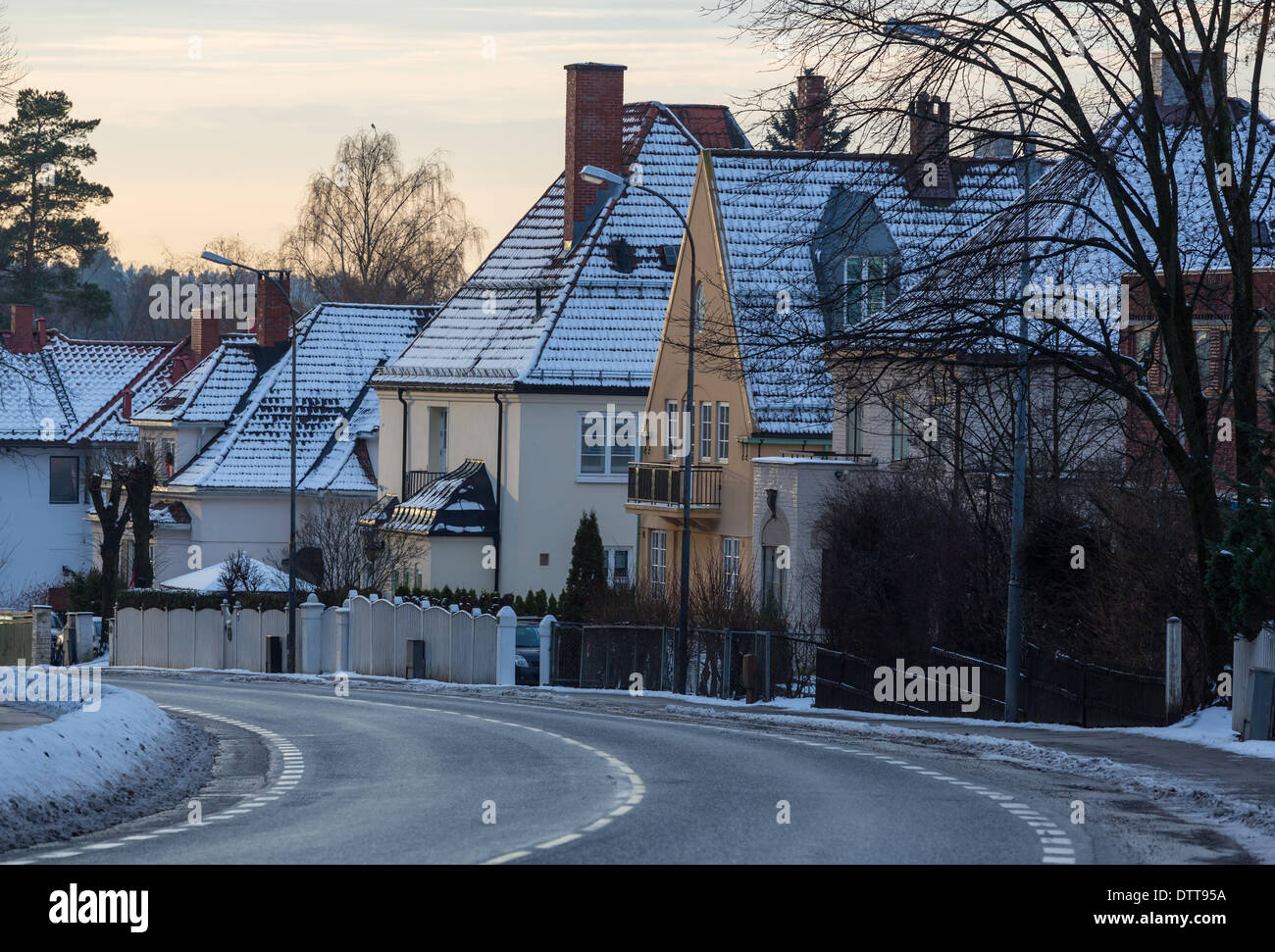 Residential street oslo hi-res stock photography and images - Alamy