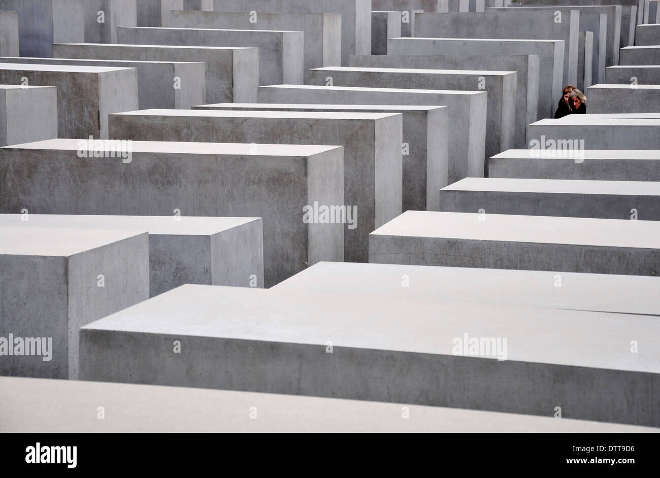 Berlin, Germany. Holocaust Memorial / Holocaust-Mahnmal (Peter Eisenmann; 2003) Stock Photo