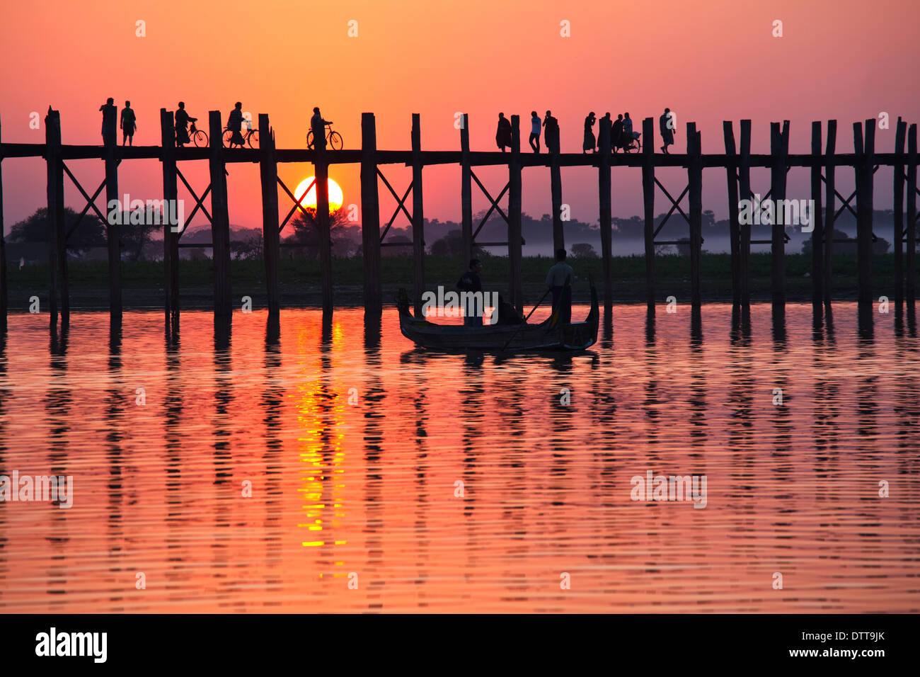 Bridge in Myanmar Stock Photo - Alamy