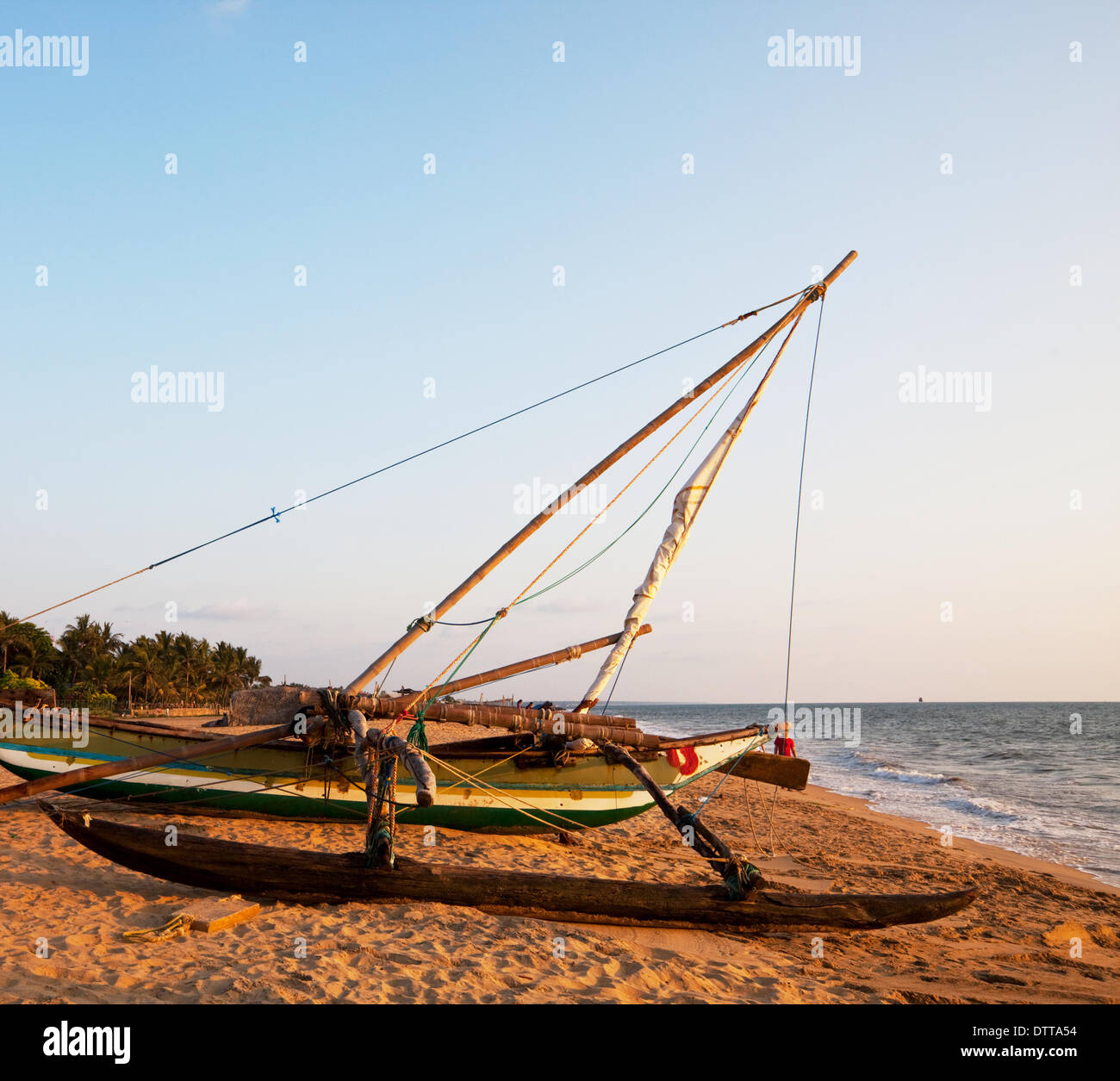 Boat on Sri Lanka Stock Photo - Alamy