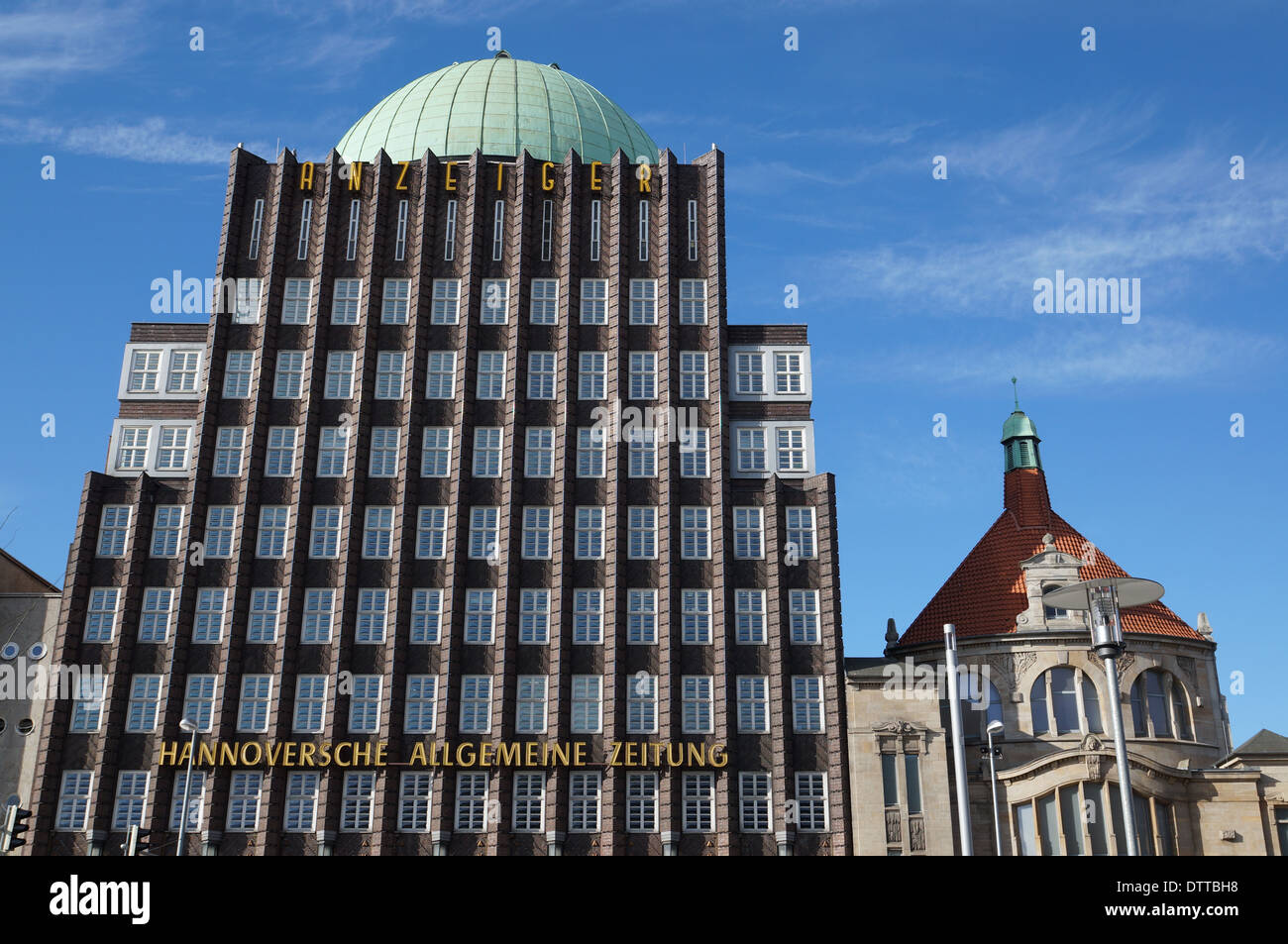 landmark building Anzeiger Hochhaus in Hannover (Hanover), Germany Stock Photo