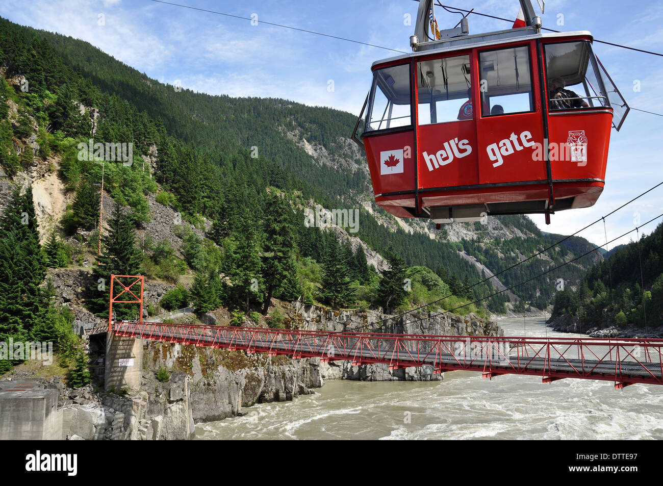 Hell's Gate Airtram, Fraser Canyon, British Columbia, Canada Stock Photo
