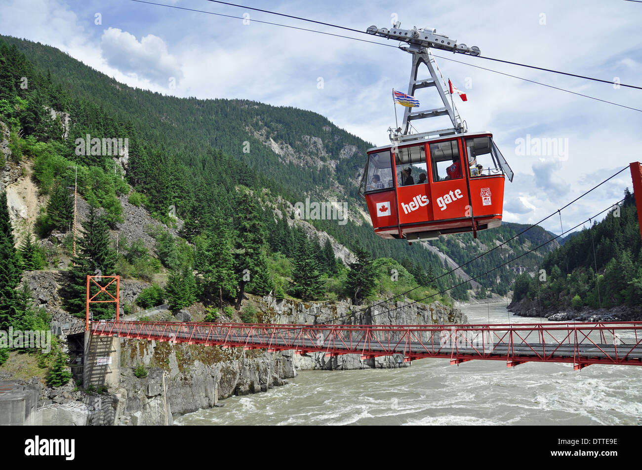 Hell's Gate Airtram, Fraser Canyon, British Columbia, Canada Stock Photo
