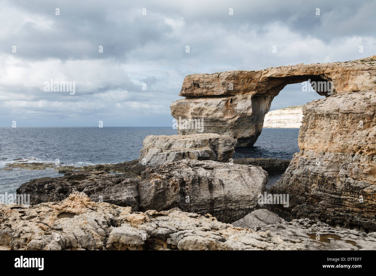 The Azure Window, Dwejra Point, Gozo, Malta Stock Photo
