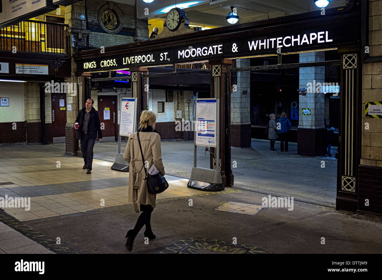 Baker Street Underground Station. Entrance to the Circle & District