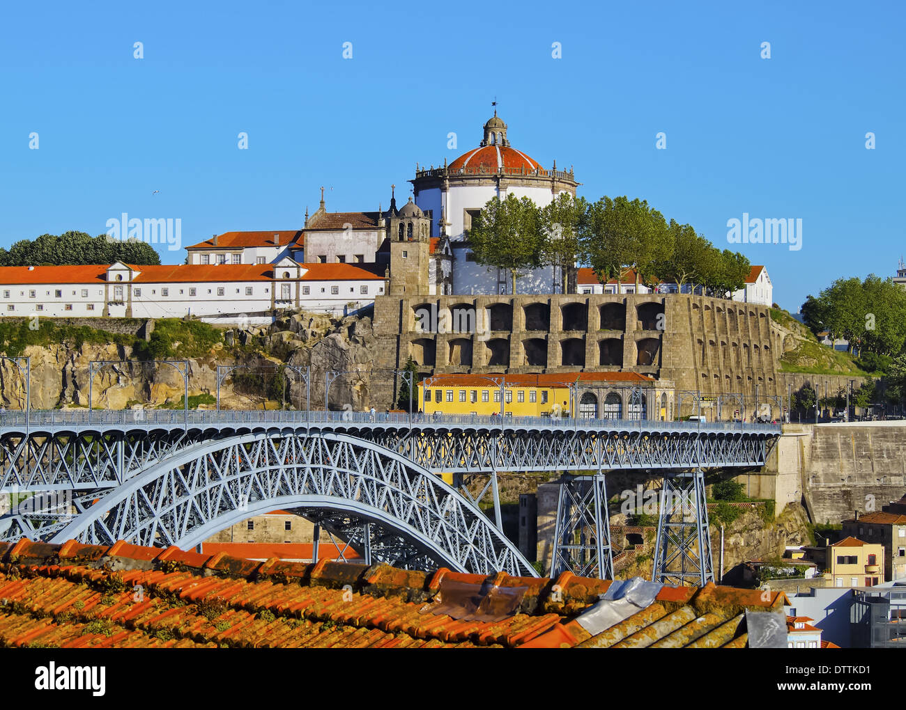 Mosteiro Sierra do Pilar - Monastery in Porto, Portugal Stock Photo
