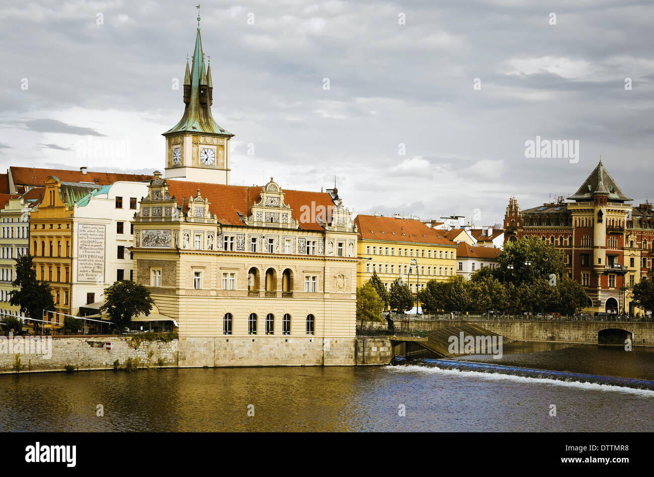 Prague's Ancient Architecture Stock Photo