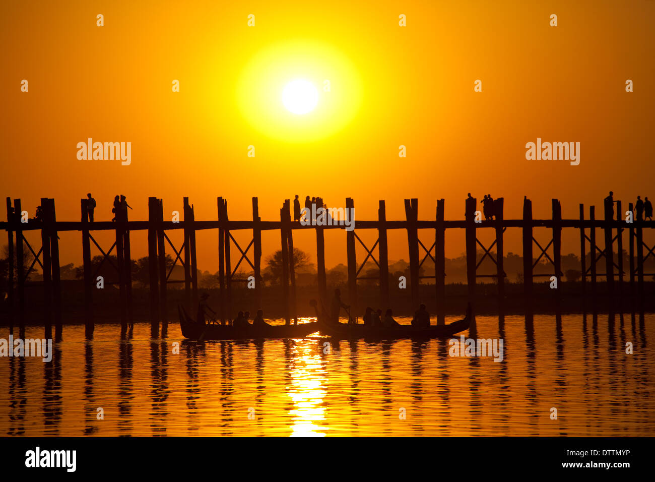 Bridge in Myanmar Stock Photo - Alamy