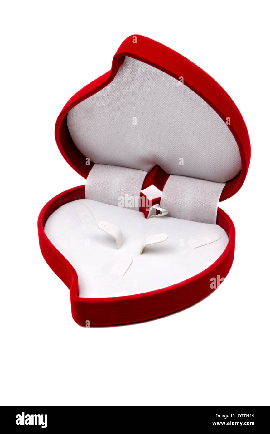 Red gift box isolated on a white background Stock Photo - Alamy
