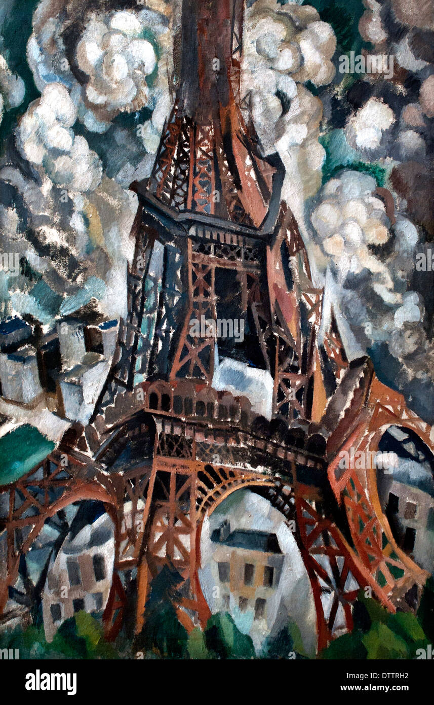 Robert Delaunay 1926 Tour Eiffel France French Painting Stock Photo