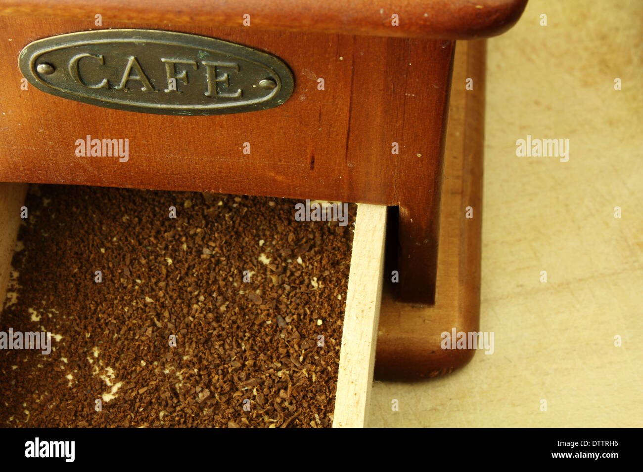 old coffee grinder brown in color Stock Photo Alamy